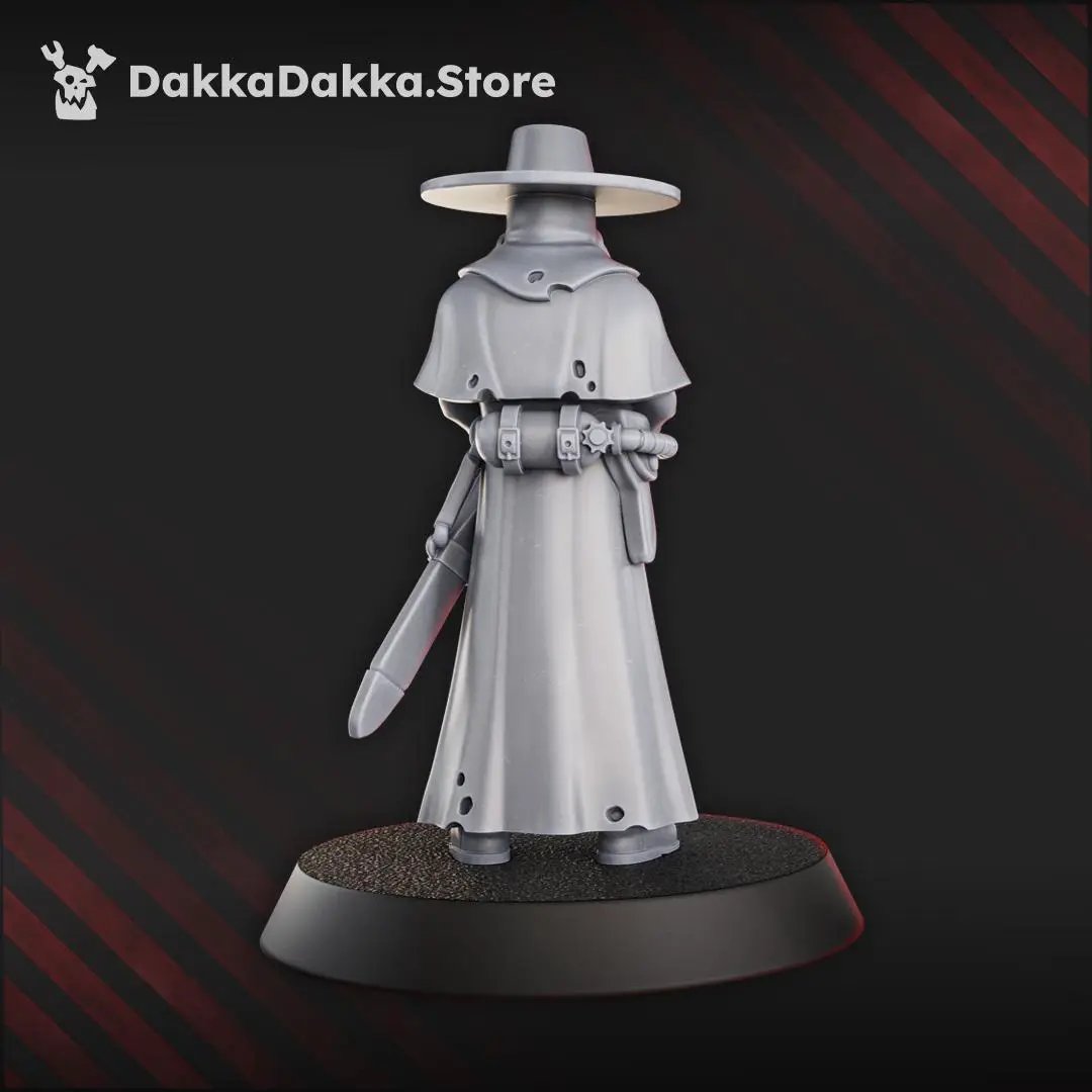 3D printed Trench Priest miniature by DakkaDakka Mininatures, detailed figure from Last Hope Miniatures for tabletop gaming.