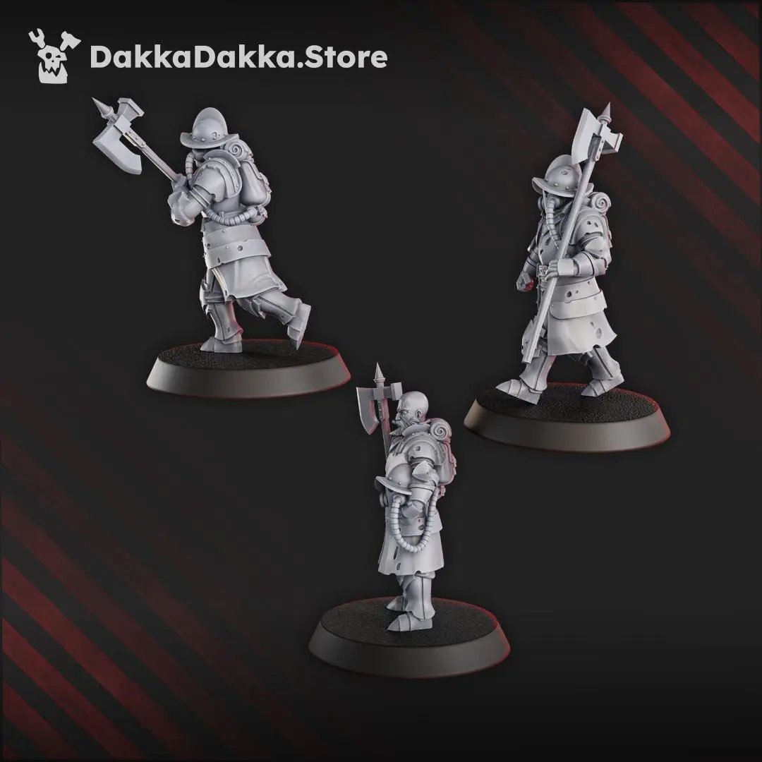 3D printed Trench Vanguard miniature by DakkaDakka Mininatures, designed by Last Hope Miniatures, showing detailed trench soldier figure.