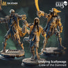 3D printed Undying Scallywags miniature by Last Hope Miniatures for DM Stash, detailed undead pirate figures on a textured base.