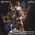 3D printed miniatures of an unhinged explosives enthusiast from DM Stash by Last Hope Miniatures, showing detailed character design.