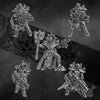 3D printed Unholy Sisters miniature by DakkaDakka Miniatures, featuring detailed religious armor and weapons from Last Hope Miniatures.