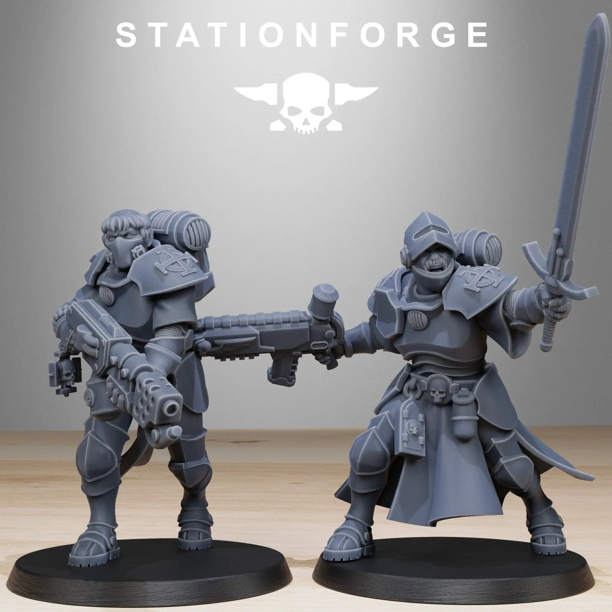 3D printed Vadalites Brotherhood miniature by StationForge Miniatures, detailed fantasy figures from Last Hope Miniatures.