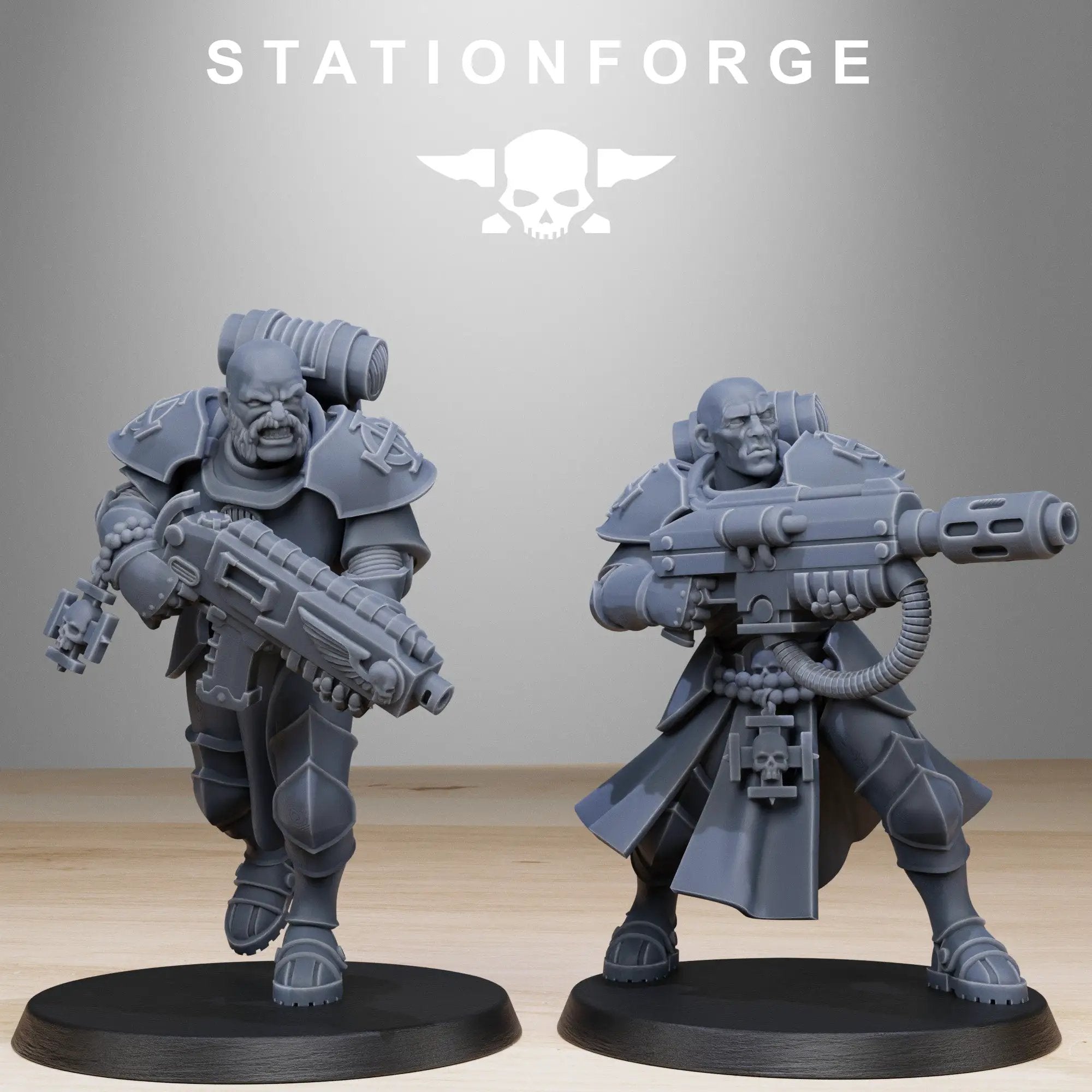 3D printed Vadalites Brotherhood miniatures by StationForge, showcasing detailed fantasy figures for tabletop gaming.