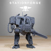 3D printed Vaskar Walker miniature by Last Hope Miniatures from StationForge Miniatures, featuring detailed mechanical design and intricate details.