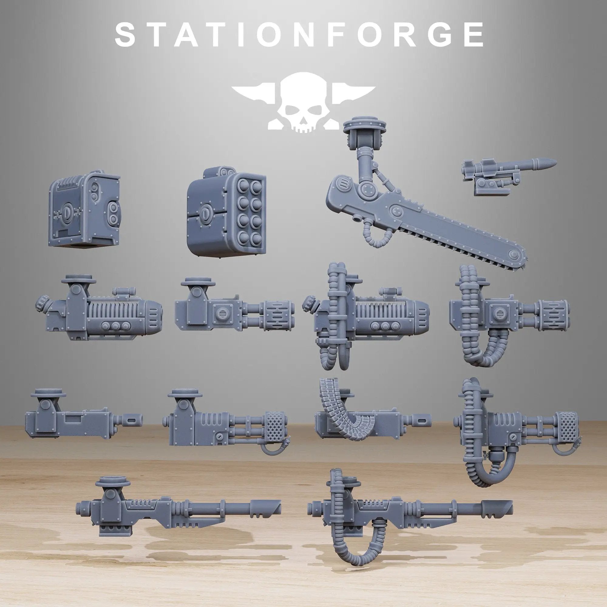3D printed Vaskar Walker miniature by Last Hope Miniatures, designed for tabletop gaming, with detailed mechanical features.