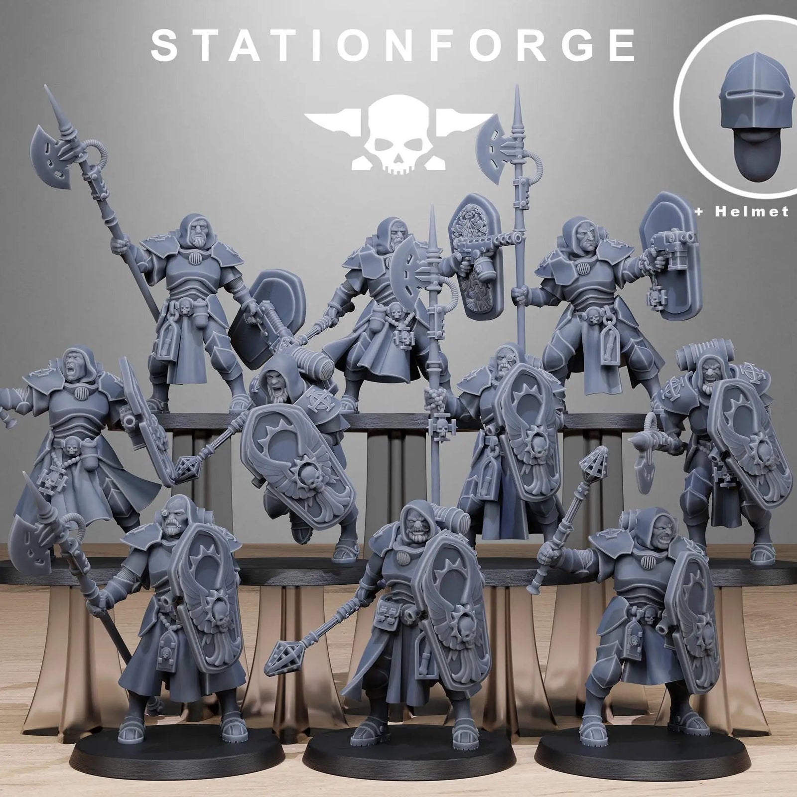 3D printed Vodalites purifier miniature by Last Hope Miniatures from StationForge, detailed model with intricate design elements.