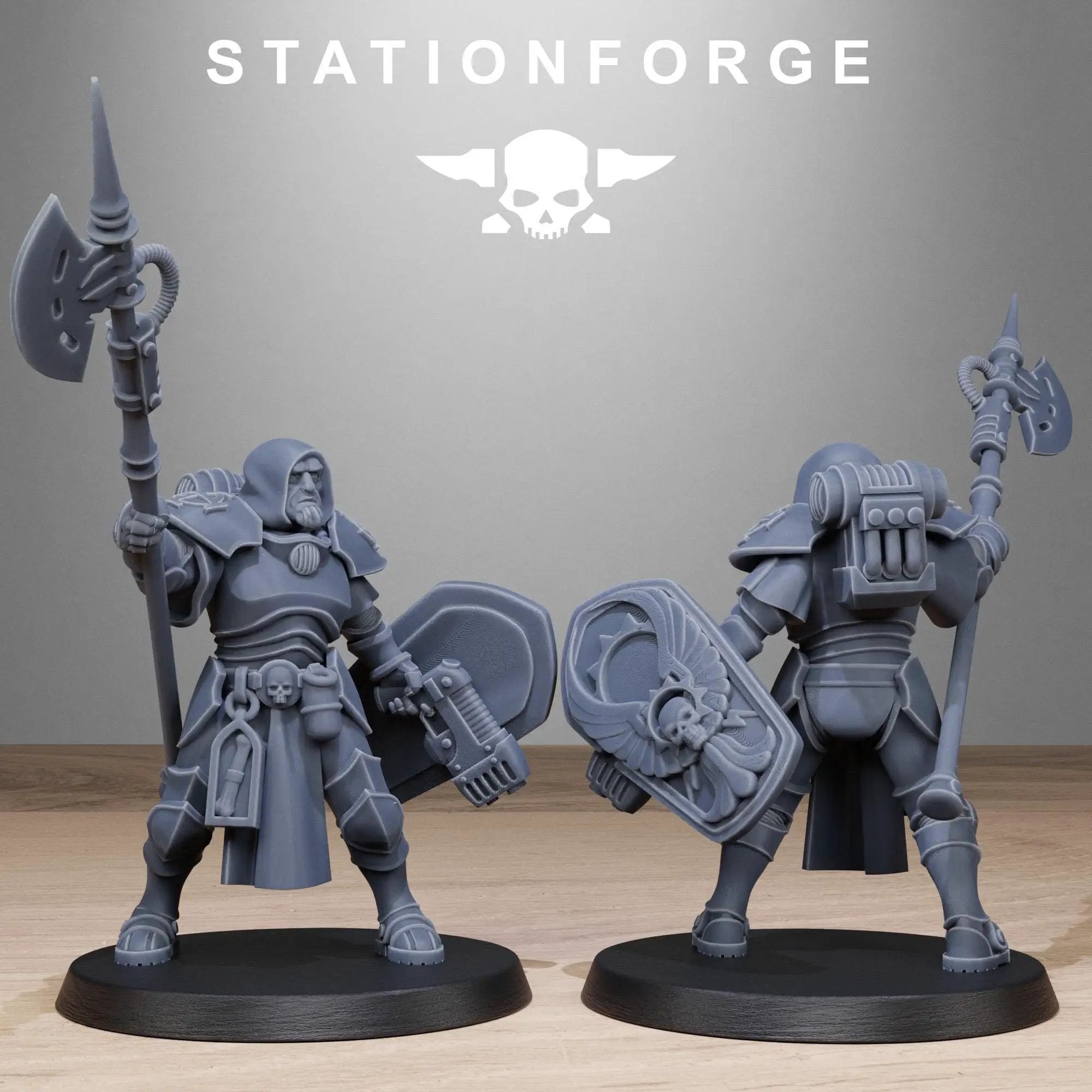 3D printed Vodalites Purifiers miniature by Last Hope Miniatures, detailed sci-fi figure with intricate design.