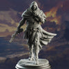 3D printed Warforged Gunslinger miniature by Last Hope Miniatures, showing detailed robotic figure with gun in hand.