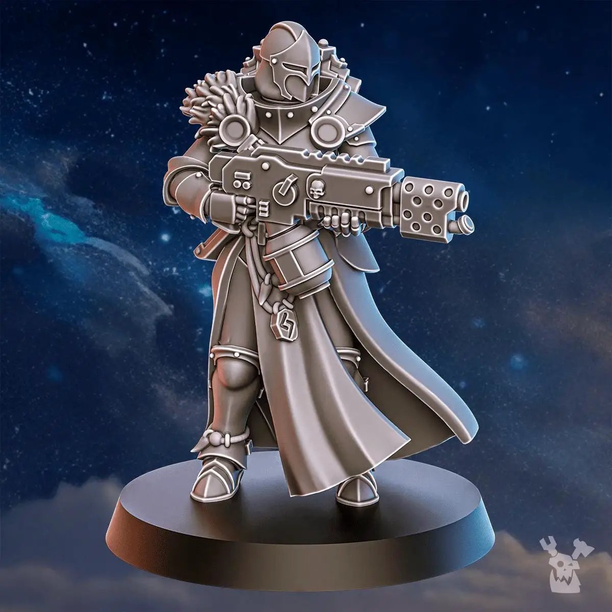 3D printed white fang hunters squad miniatures by Last Hope Miniatures for DakkaDakka, featuring detailed fantasy warrior figures.
