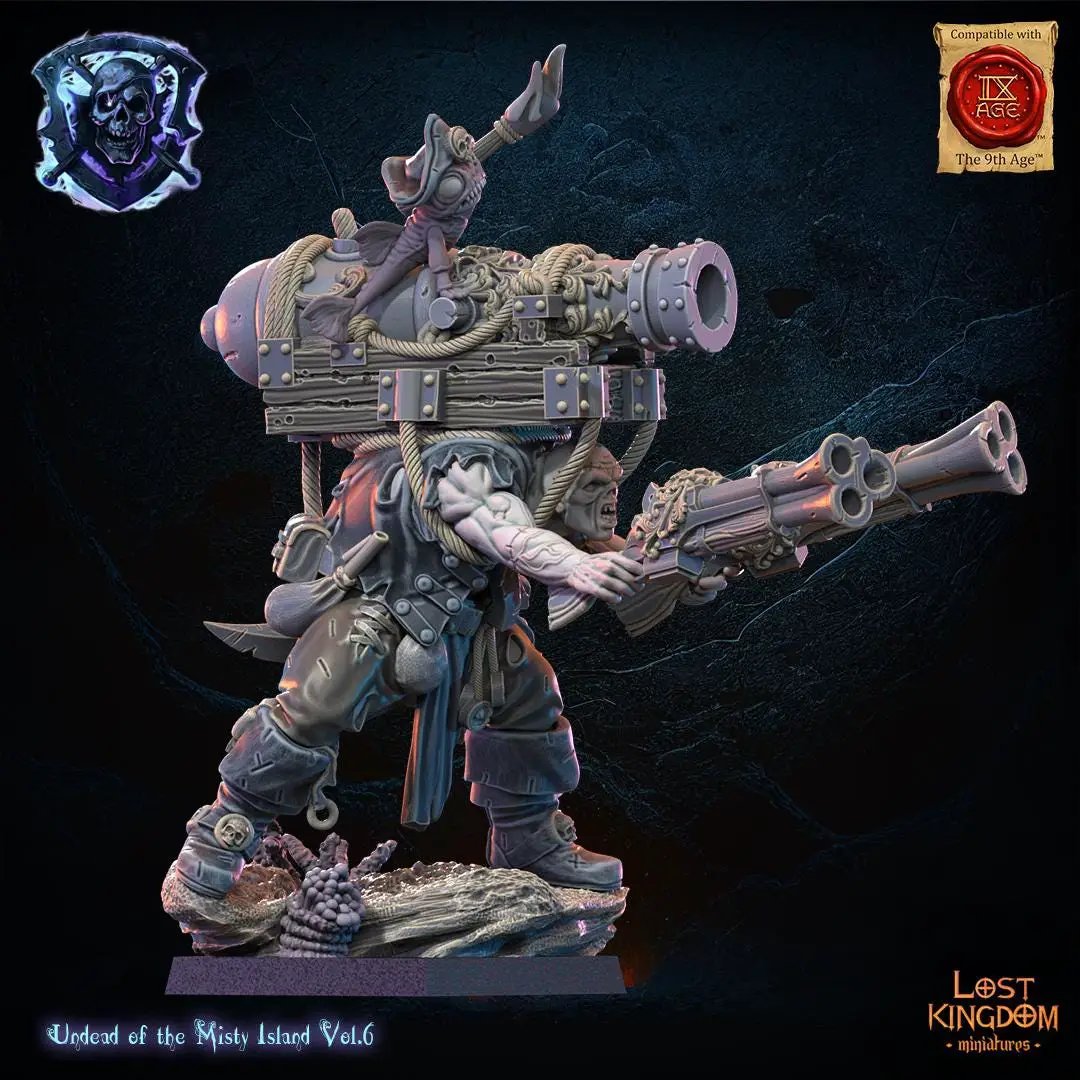 3D printed Wigor "The Bomber" miniature by Last Hope Miniatures for Lost Kingdom Miniatures, featuring detailed design and dynamic pose.