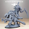 3D printed Xenarid Necrothorn miniature by StationForge Miniatures, detailed with intricate design and dark fantasy style.