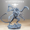 3D printed Xenarid Soul Eater miniatures by StationForge, designed for Last Hope Miniatures, showcasing detailed sculpt and intricate features.