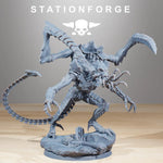 3D printed Xenarid Soul Eater miniatures by StationForge, designed for Last Hope Miniatures, showcasing detailed sculpt and intricate features.