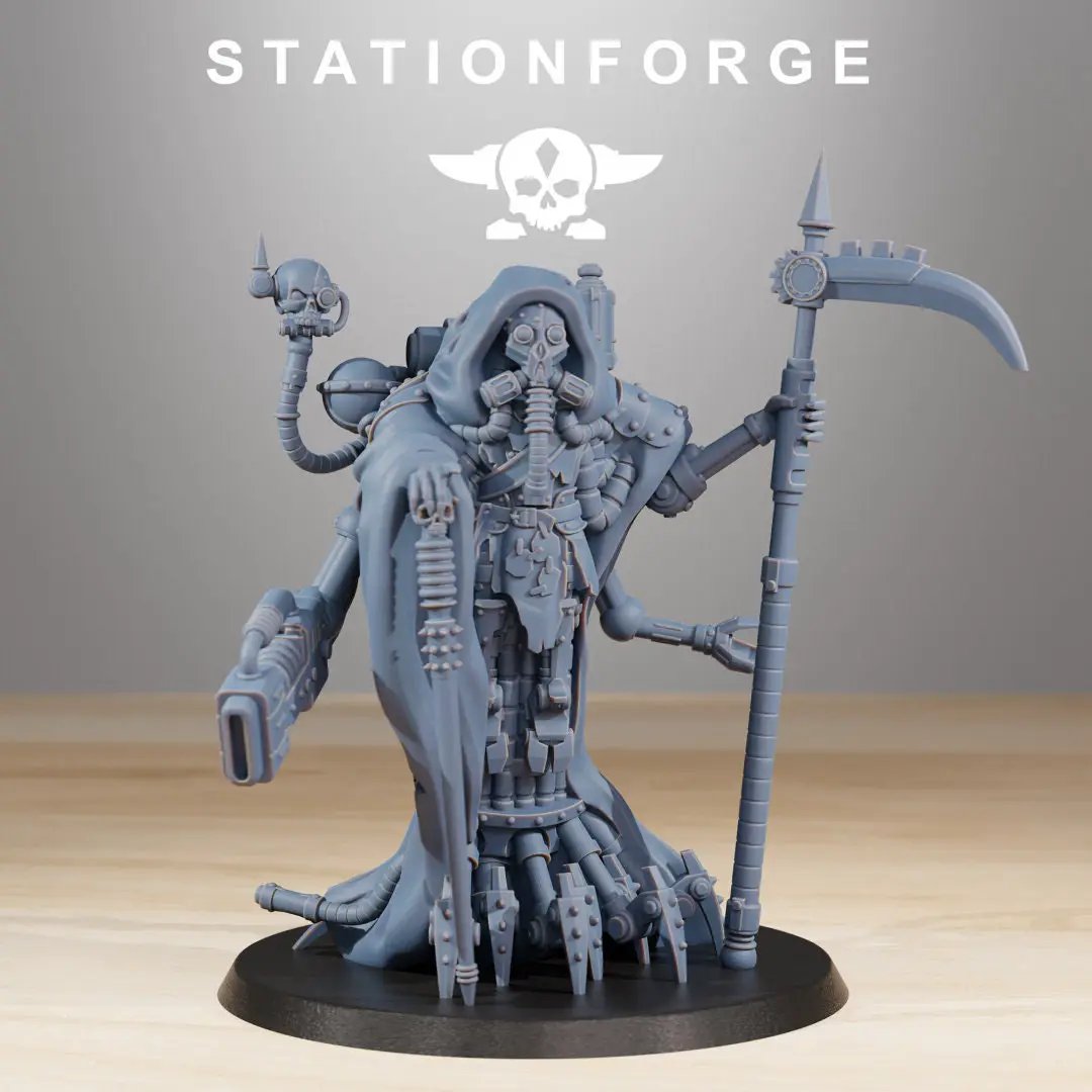 3D printed Scavenger Reaper miniature by Last Hope Miniatures, detailed sculpt with rugged, menacing features for tabletop gaming.