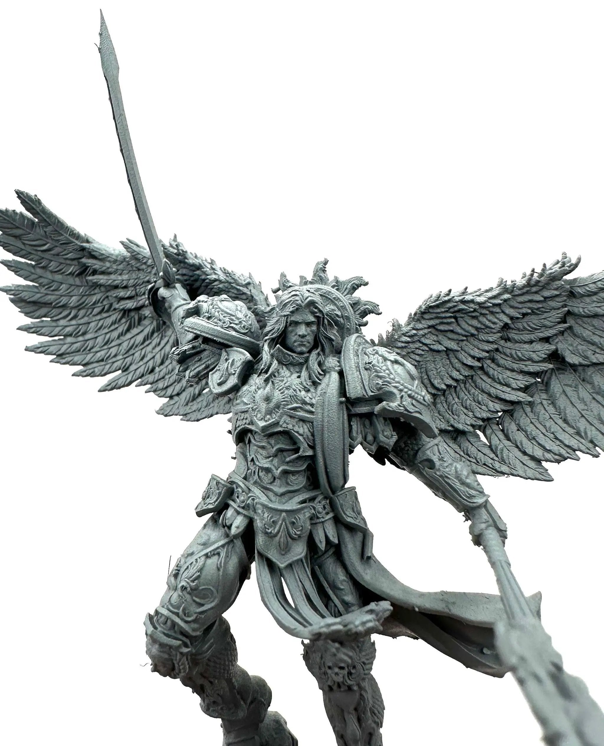 3D printed Angel of Glory model by 3DArtGuy Miniatures, detailed angel figure with wings, crafted by Last Hope Miniatures.