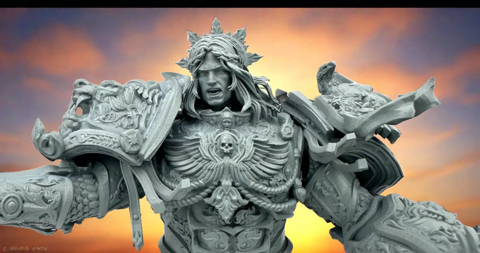 3D printed model of The Ruler by 3DArtGuy Miniatures, a detailed miniature figure from Last Hope Miniatures collection.