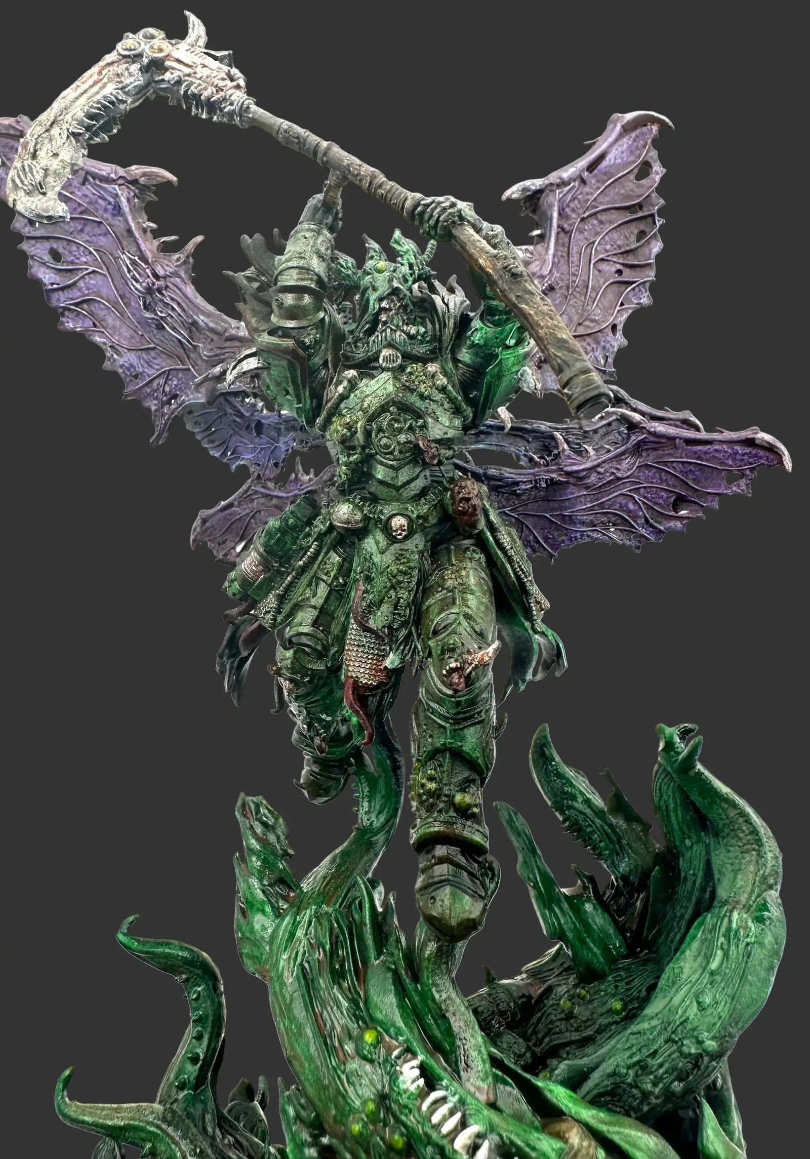 3D printed diseased reaper model by 3DArtGuy Miniatures, detailed miniature figure for tabletop gaming or display.