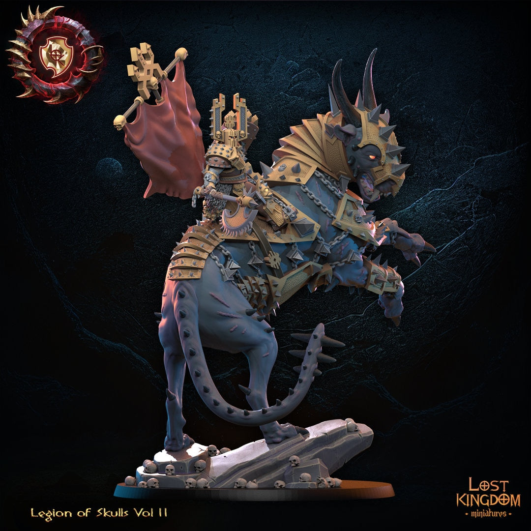 3D printed Karbal model from Lost Kingdom Miniatures by Last Hope Miniatures, detailed miniature figure on a scenic base.