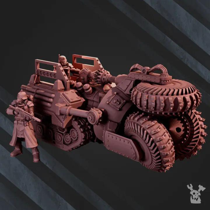 3D printed 2nd Death Division Wall Crusher model by Last Hope Miniatures, detailed miniature for tabletop gaming.