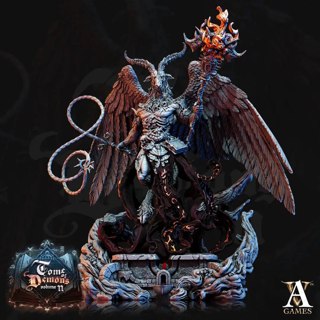 3D printed Adramal Seneschal of Orcus model by Last Hope Miniatures, detailed fantasy figure from Archvillain Games.