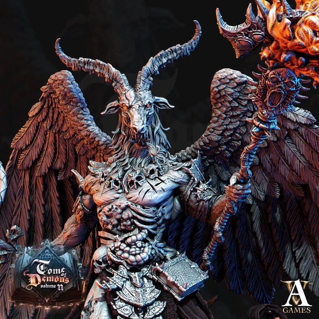 3D printed Adramal Seneschal of Orcus model by Last Hope Miniatures, detailed miniature figure for tabletop gaming.