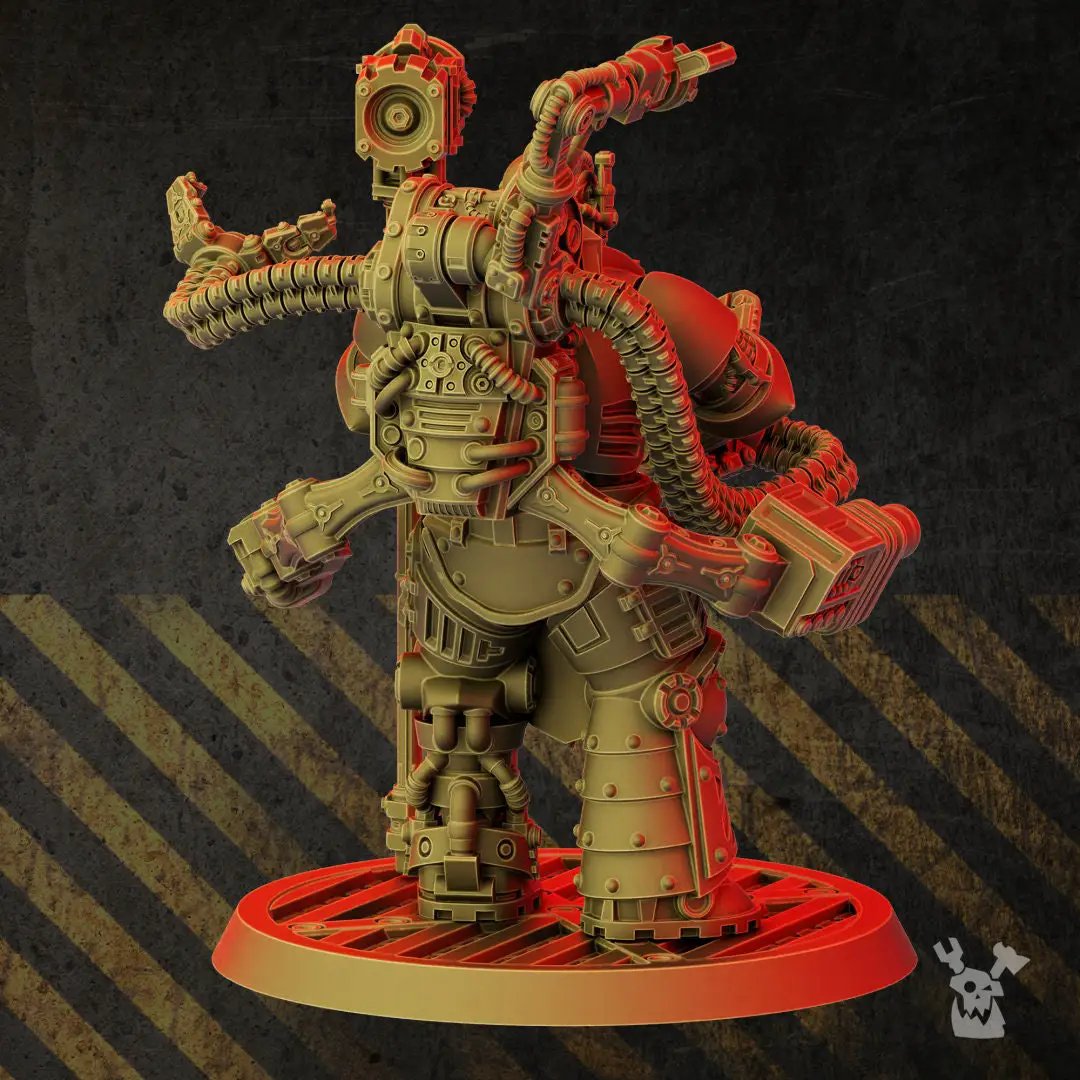 3D printed alloy Master model by DakkaDakka Miniatures, detailed miniature figure with intricate design, from Last Hope Miniatures.