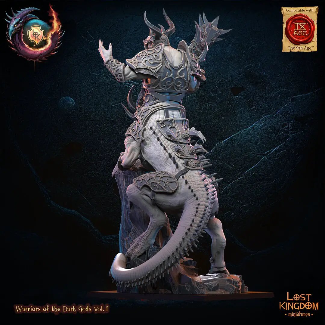 3D printed Ancient Feldrak model by Lost Kingdom Miniatures, detailed fantasy creature figurine from Last Hope Miniatures.