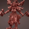 3D printed Angry Ax Lady model by 3DArtGuy for Last Hope Miniatures, featuring detailed character with axe and armor.