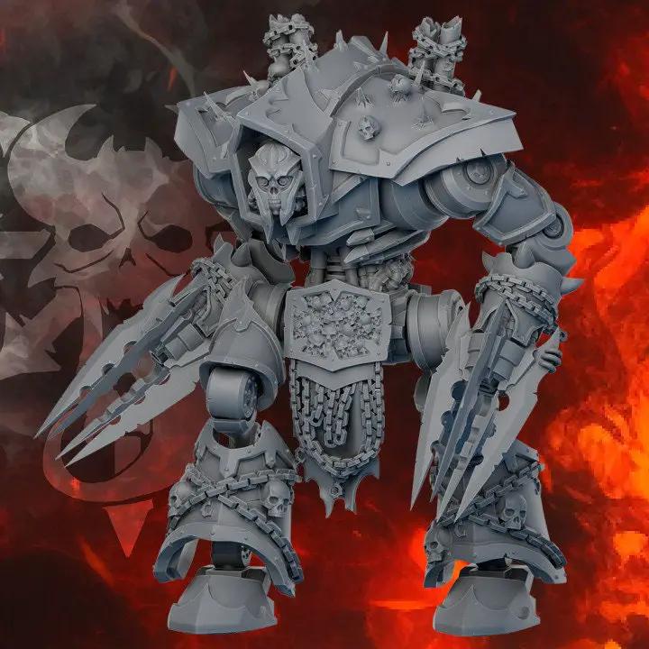 3D printed Annihilator model by Last Hope Miniatures, detailed sci-fi tabletop miniature from DakkaDakka.