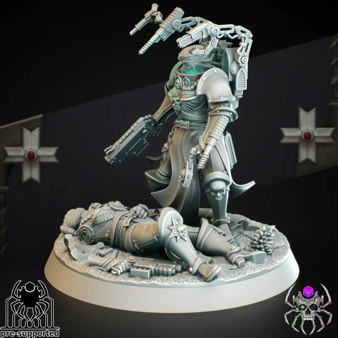 3D printed Apothecary Widow model by Last Hope Miniatures, detailed miniature figure for tabletop gaming or display.