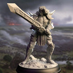 3D printed Arcane Infused Barbarian model by Last Hope Miniatures, detailed fantasy figure from DM Stash collection.