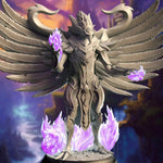 3D printed Arcane Phoenix Construct model by Last Hope Miniatures, detailed fantasy creature with fiery feathers and majestic wings.