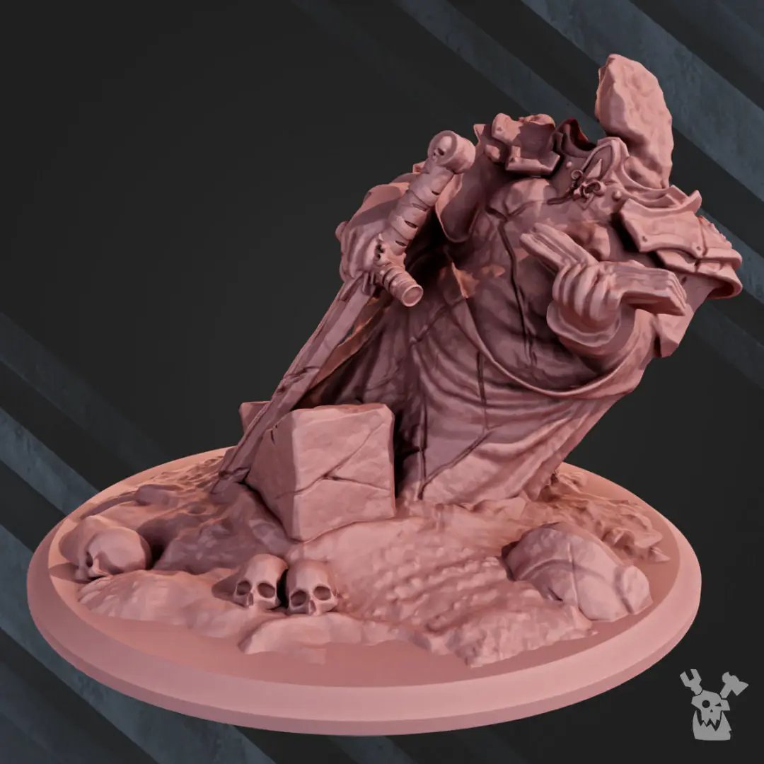 3D printed Archangel Elizabeth model by DakkaDakka, detailed miniature figure from Last Hope Miniatures.