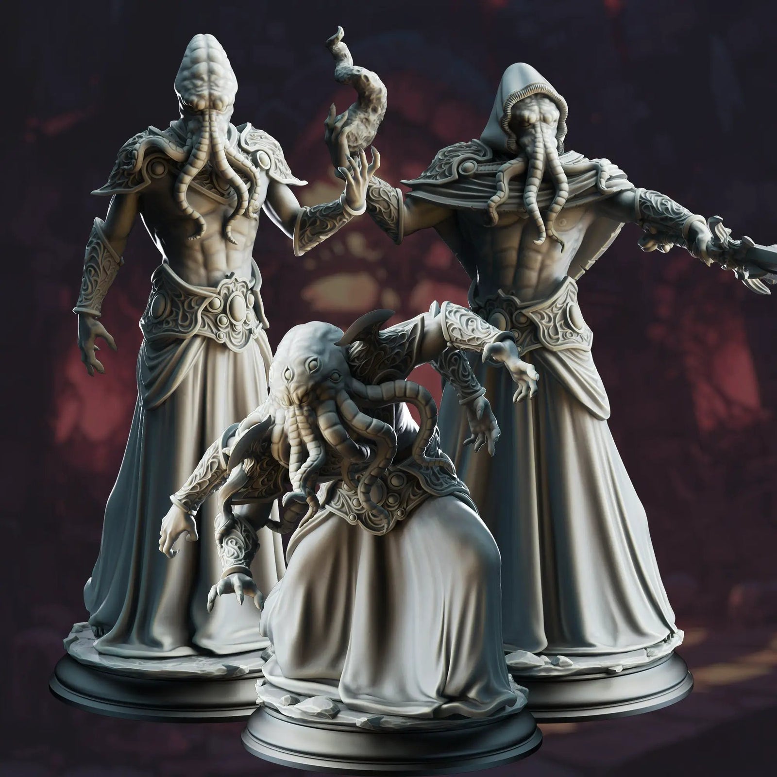 3D printed Ascended Flayers model by Last Hope Miniatures, detailed fantasy creature figurine for tabletop gaming.