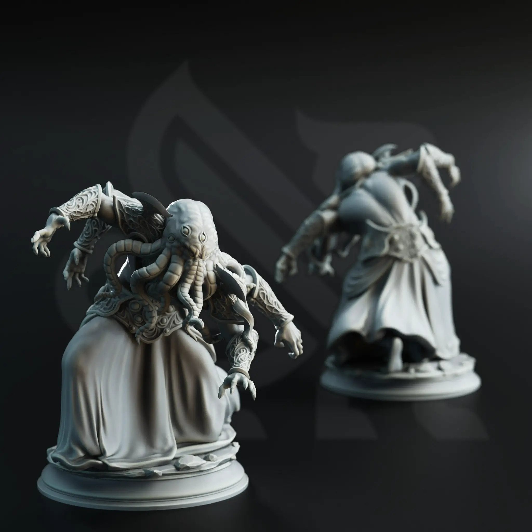 3D printed Ascended Flayers model by Last Hope Miniatures, featuring detailed, intricate designs on a miniature figure.