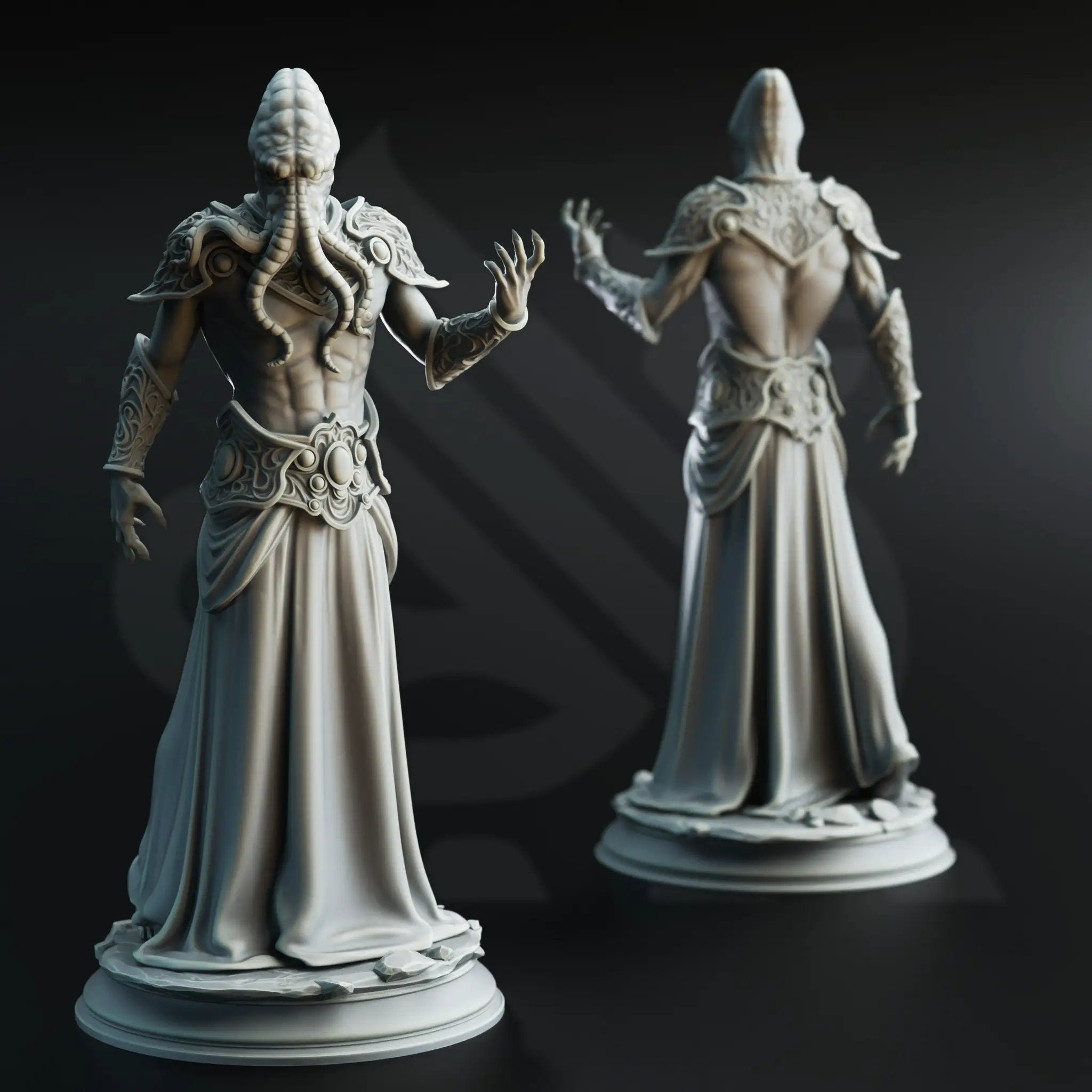 3D printed Ascended Flayers model by Last Hope Miniatures, featuring intricate details and a dynamic pose.
