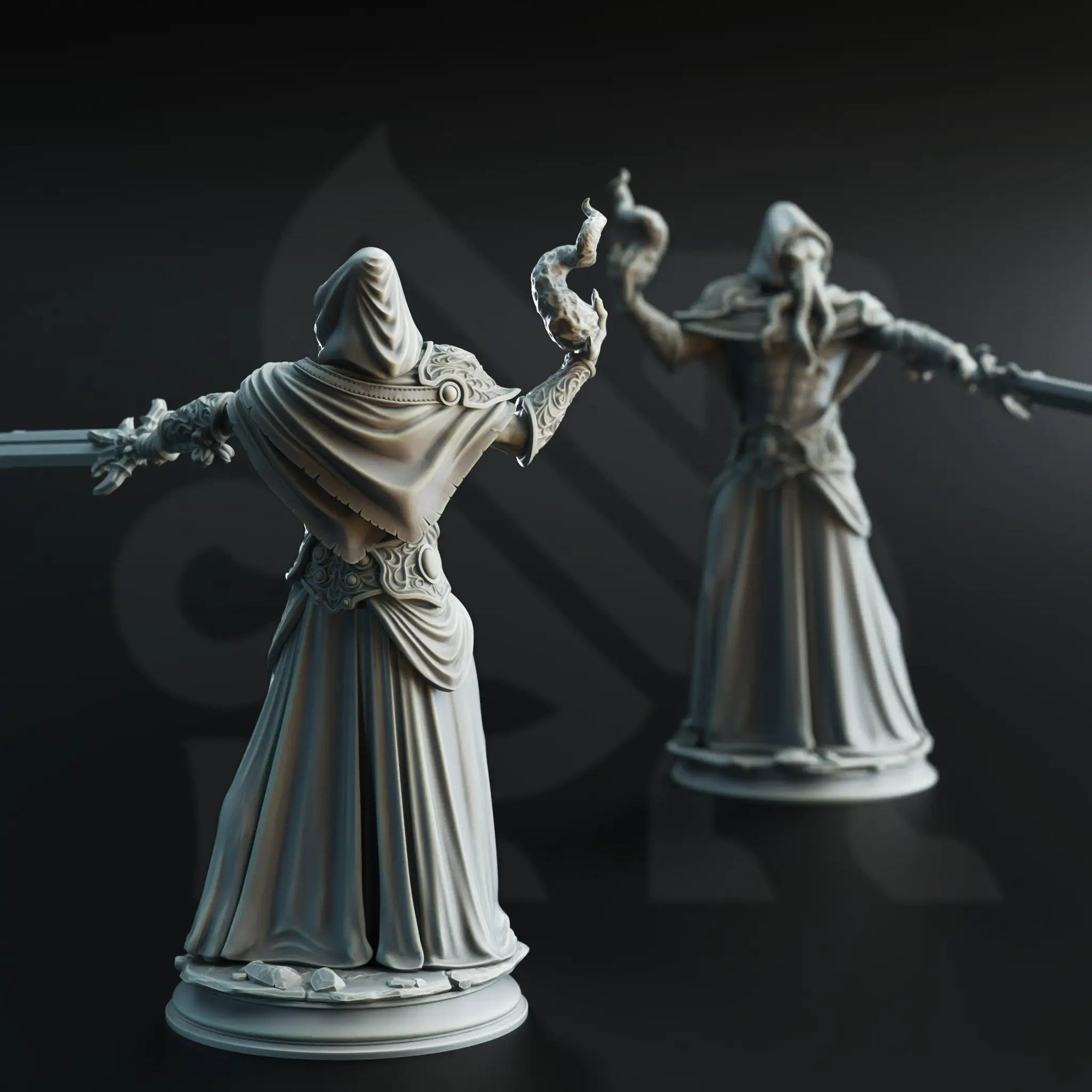 3D printed Ascended Flayers model by Last Hope Miniatures, detailed fantasy creature with multiple limbs and intricate textures.