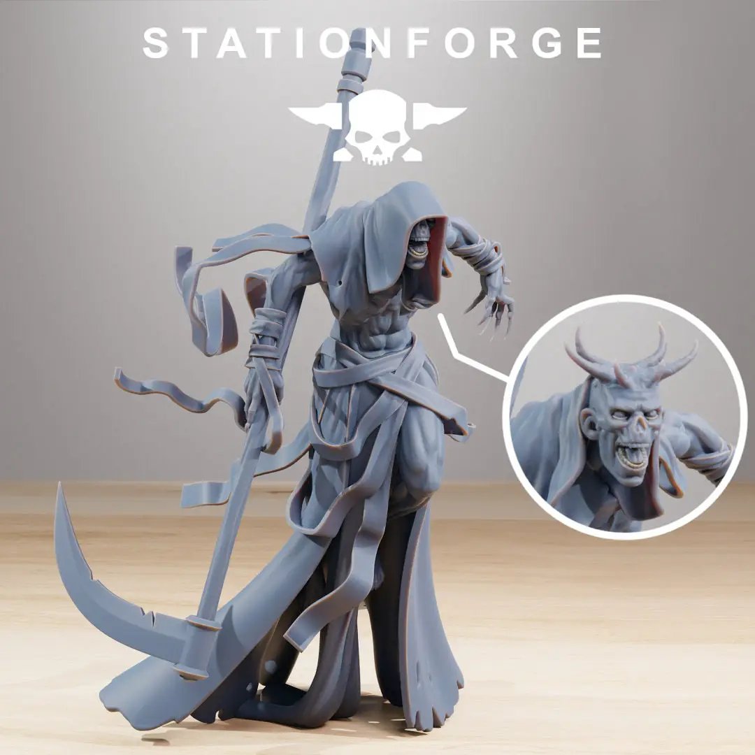 3D printed Astronet Void Deity model by StationForge Miniatures, detailed sci-fi figure from Last Hope Miniatures collection.