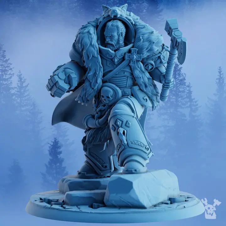 3D printed Asver the Storm Father model by Last Hope Miniatures, detailed fantasy figure from DakkaDakka collection.