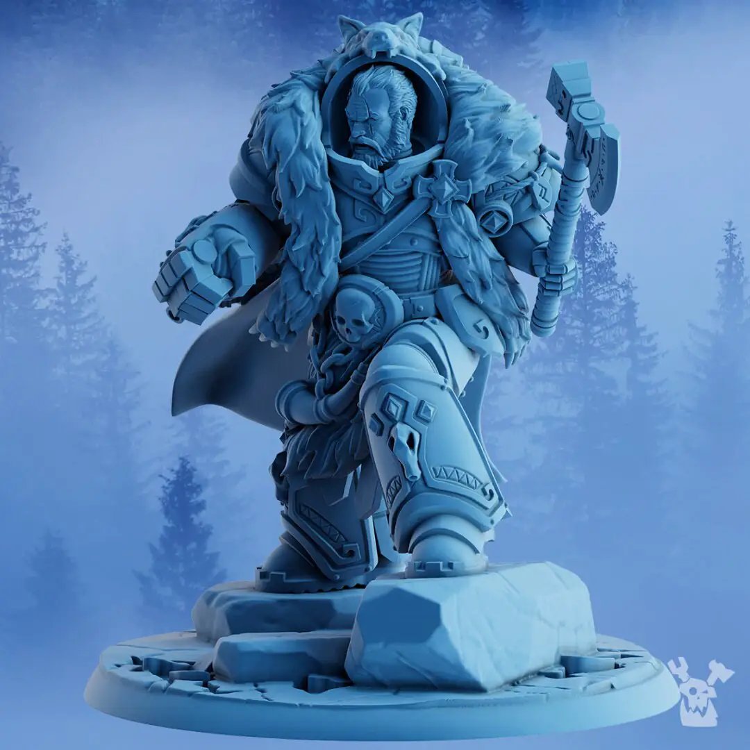 3D printed Äsver Storm Father model by Last Hope Miniatures, showcasing detailed design and intricate craftsmanship.