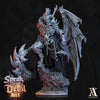 3D printed Azael the Pit Lord model by Last Hope Miniatures, detailed dark fantasy creature from Archvillain Games.