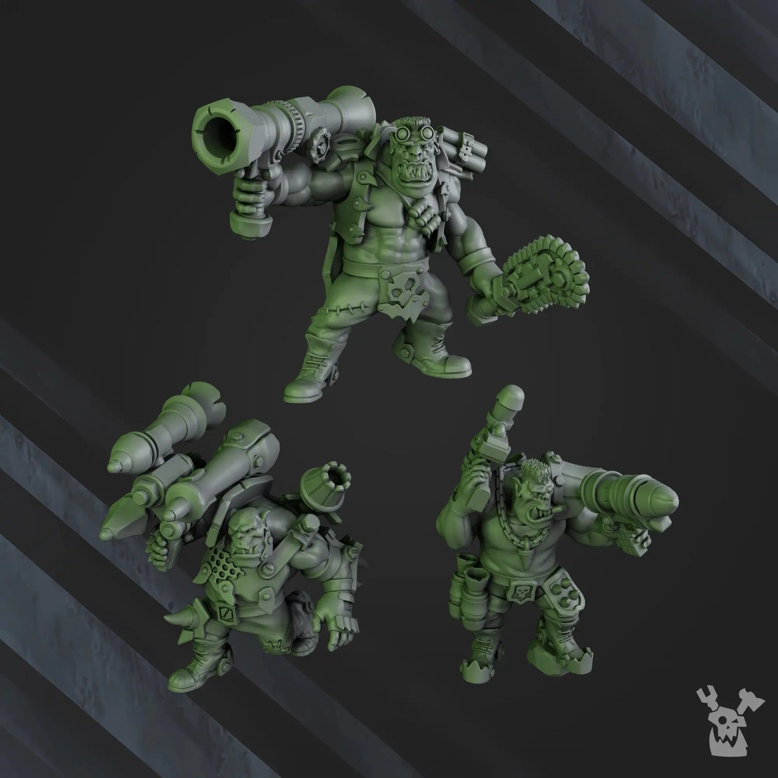 3D printed Bazooka Boyz model by Last Hope Miniatures, featuring detailed miniature figures from DakkaDakka Miniatures collection.