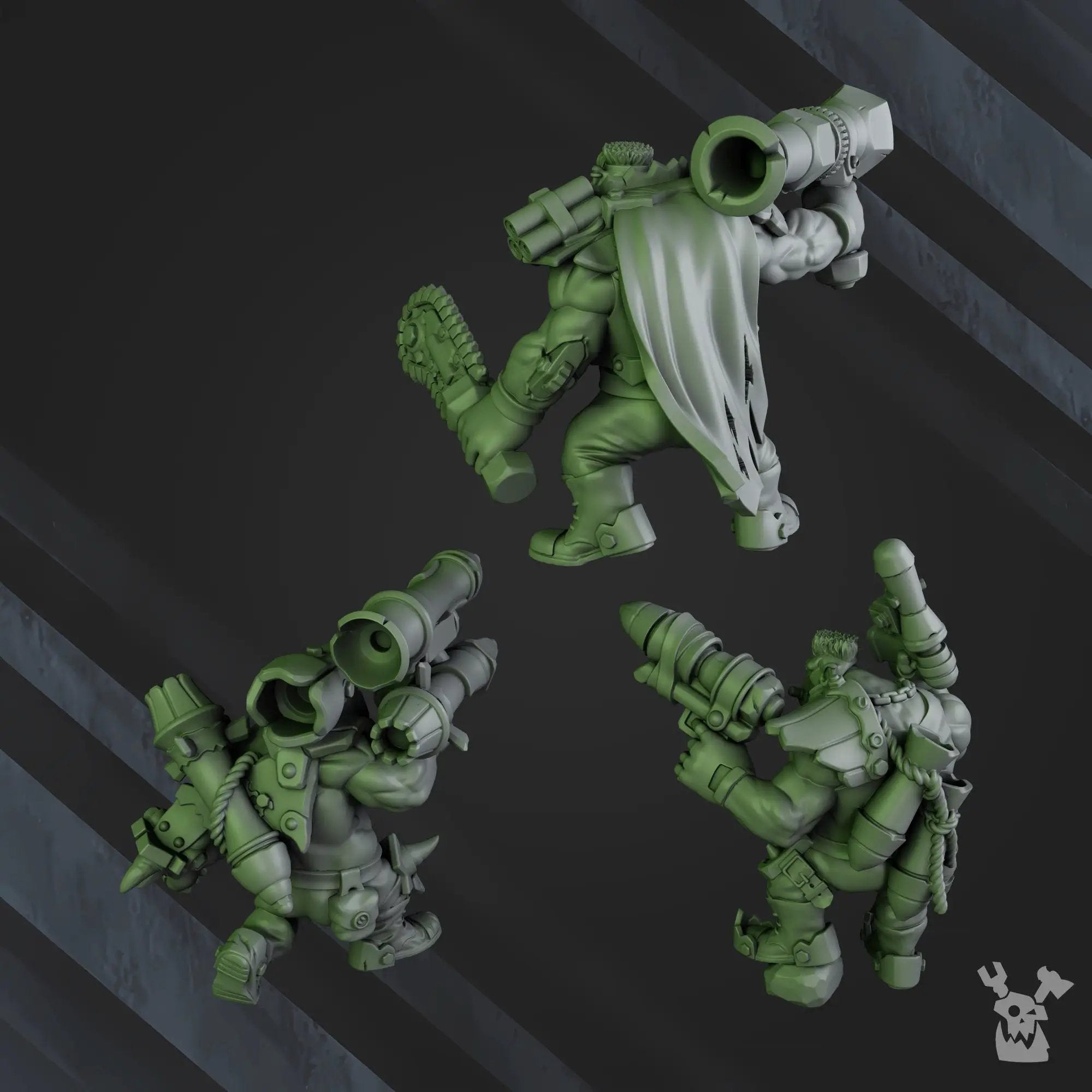 3D printed Bazooka Boyz model by DakkaDakka Miniatures, detailed miniature figure with a bazooka, from Last Hope Miniatures collection.
