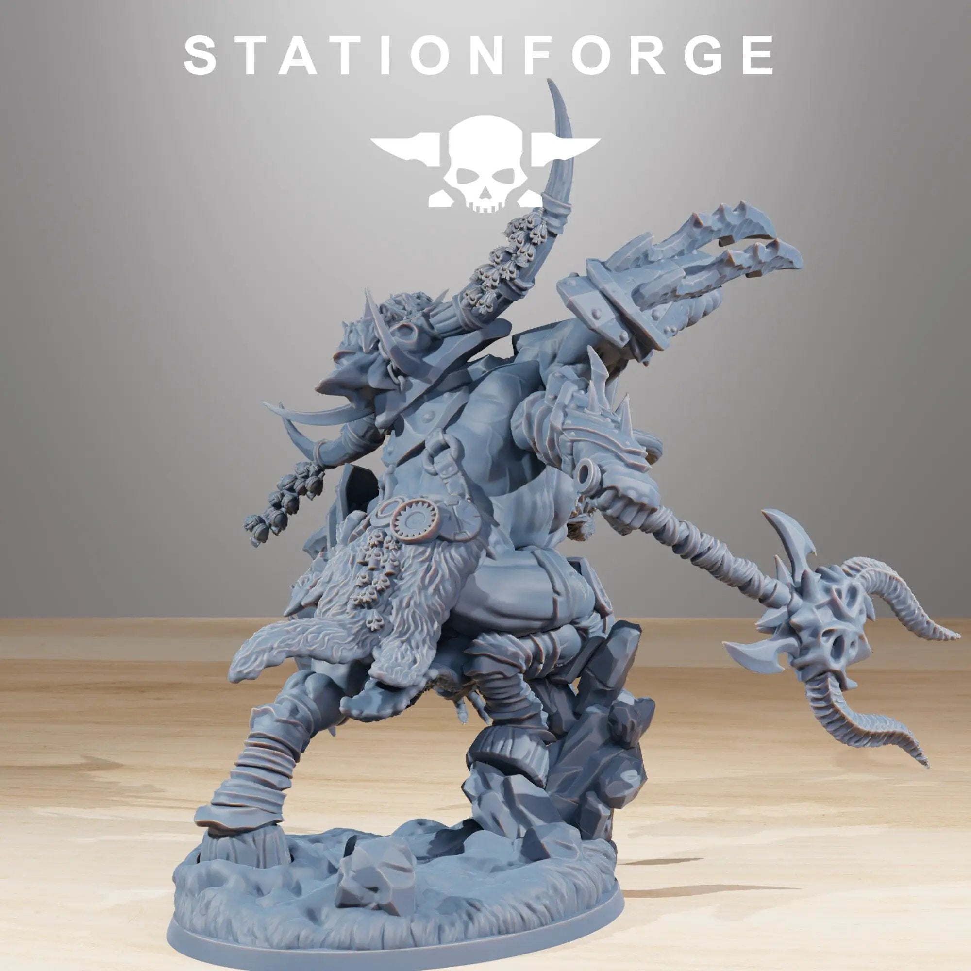 3D printed Beast Boss model by Last Hope Miniatures, featuring detailed sculpting and menacing design from StationForge Miniatures.