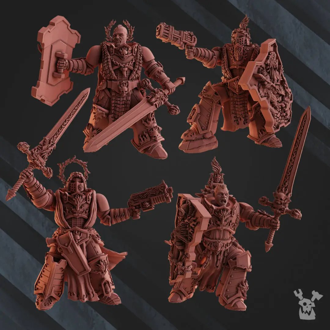 3D printed Blade Keepers model by Last Hope Miniatures, featuring detailed miniature accessories for tabletop gaming.
