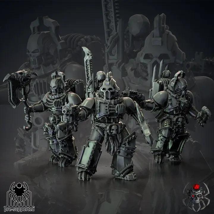 3D printed bloody skull dismemberer model by Last Hope Miniatures, featuring detailed skull parts and gruesome appearance.