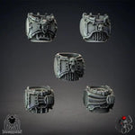 3D printed bloody skull dismemberer torso model by Last Hope Miniatures, featuring detailed skull and torn flesh textures.