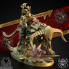 3D printed Bloody Skulls Hell Rider model by Last Hope Miniatures, featuring detailed skulls and rider in a dark, menacing design.