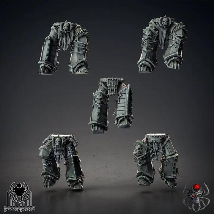 3D printed Bloody Skulls Legs model by Last Hope Miniatures, detailed miniature figure with gruesome skull legs.