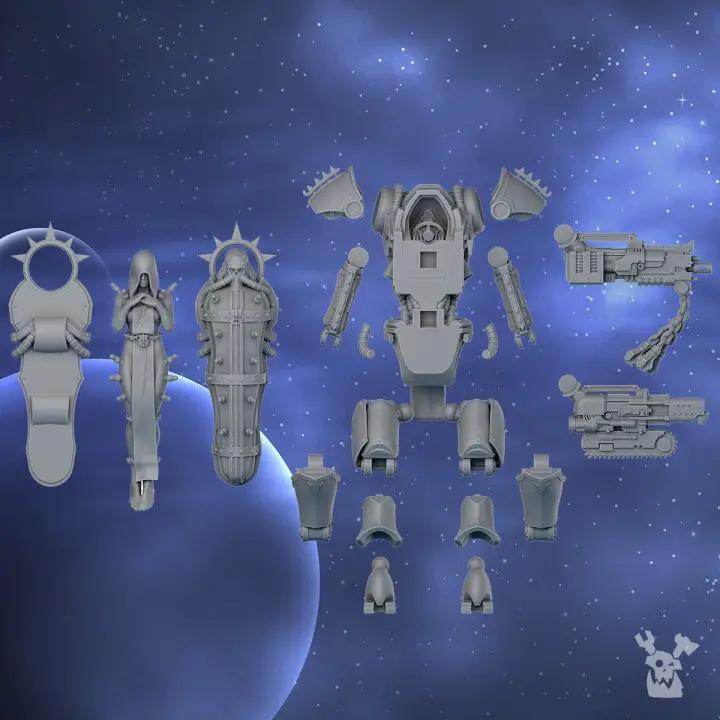 3D printed Bonebreak Machine model by Last Hope Miniatures, detailed miniature with mechanical and bone-inspired design.